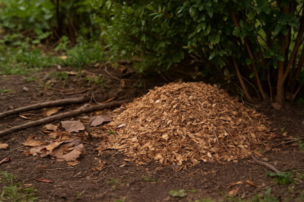 Häckselmaterial als natürlicher Lebensraum und Tierstreu im Garten