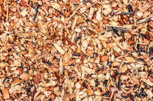 Mulch gehäckseltes Material