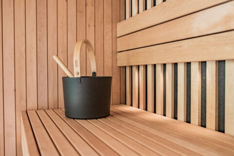Gartensauna Ansicht innen