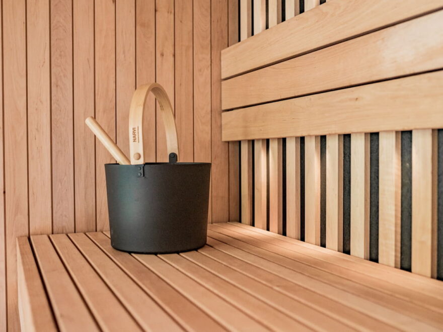 Gartensauna Ansicht innen